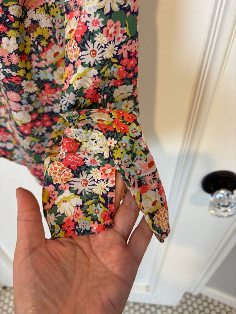 J. Crew Liberty Print Sleeveless Top (12) - Picture 7 of 8